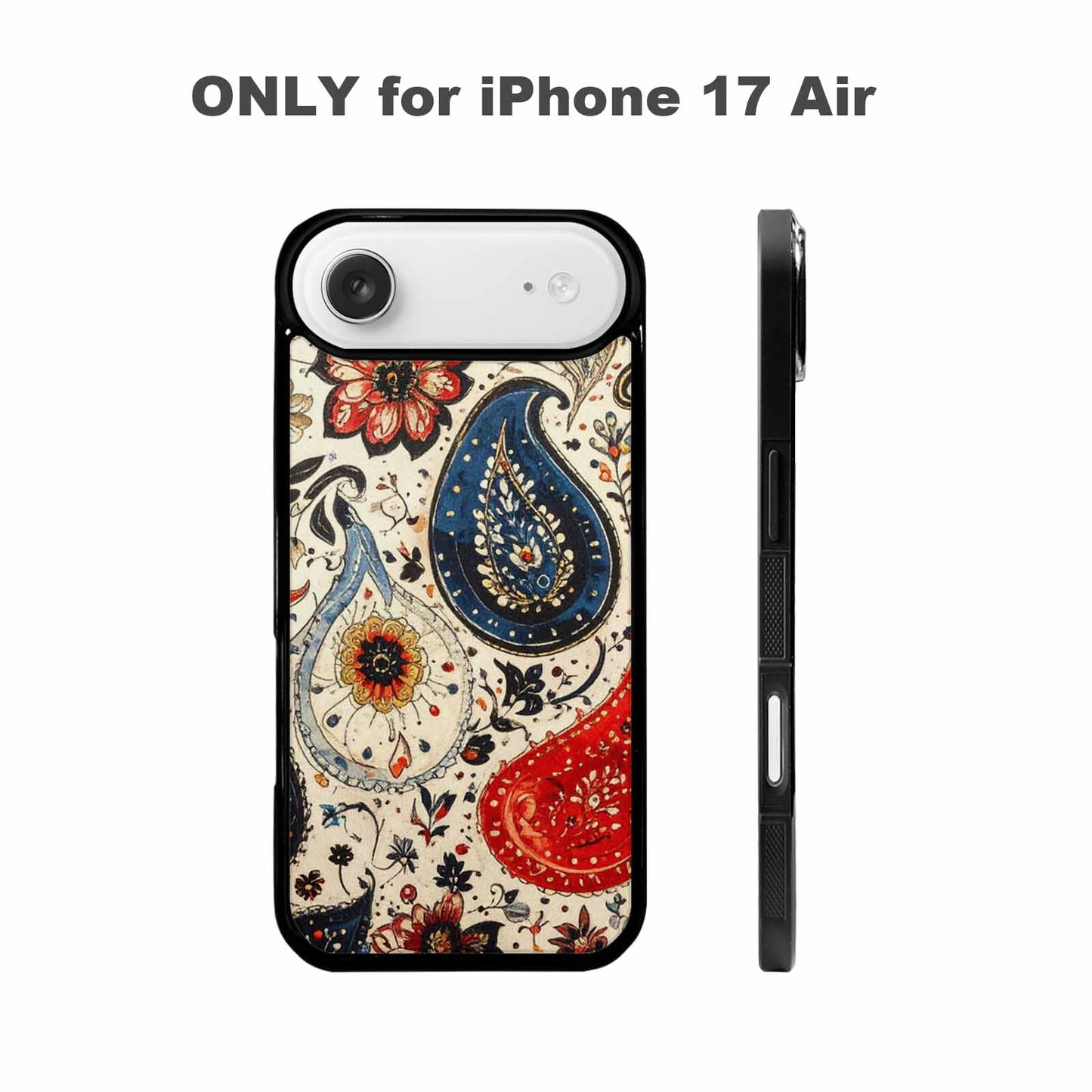 iPhone 17 Air Case — Small Paisley Bandana Pattern Randomly Original, Custom Art Phone Cover