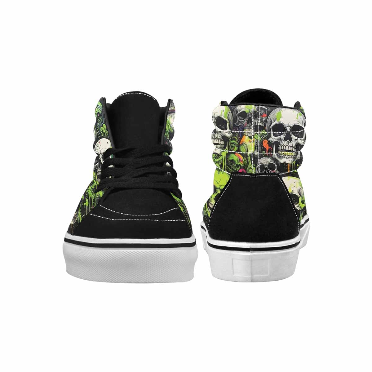 MEN'S Rainbow From Skull S High Top Canvas Neon Fantasy Shoes