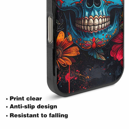 iPhone 16 Pro Case — Graffiti Skull Art Seamless Pattern Vibrant, Custom Art Phone Cover
