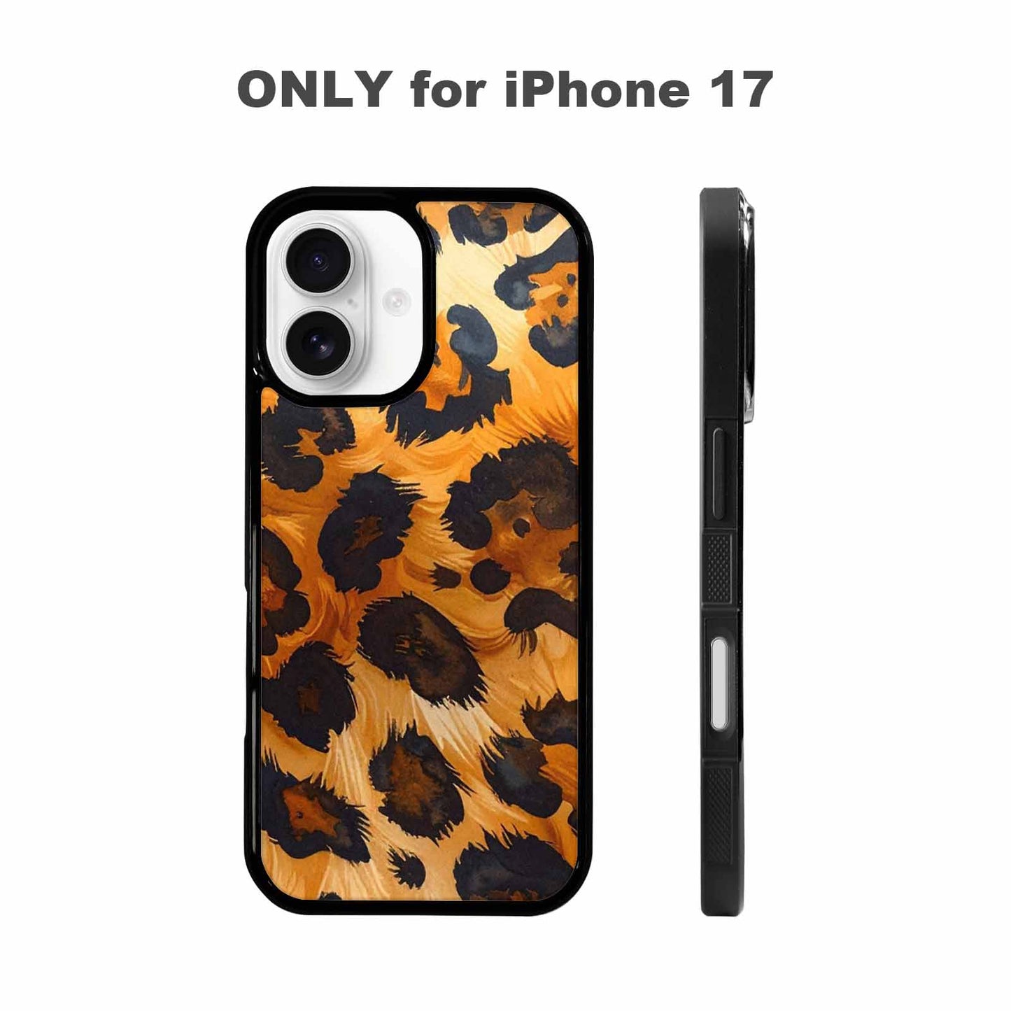 iPhone 17 Case — Leopard Soft Airbrush Gradient Animal Print, Custom Phone Case