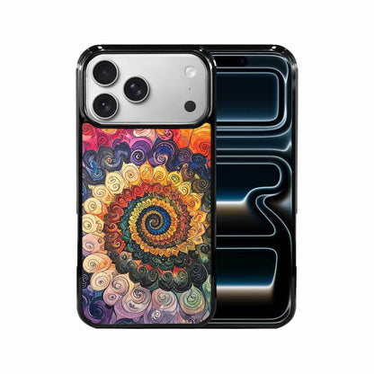 iPhone 17 Pro Max Case — Tie Dye Swirls (black Tie Dye, Unique Phone Case Design