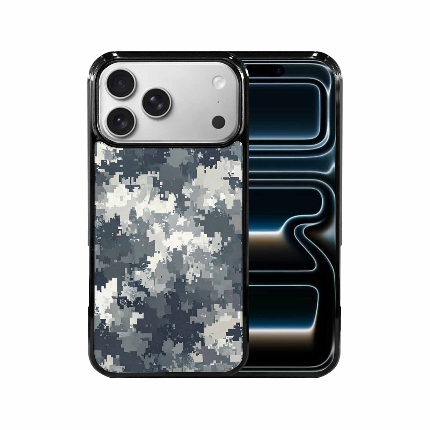 iPhone 17 Pro Max Case — Small Military Camouflage Blotch Camo, Custom Designed Case Cover