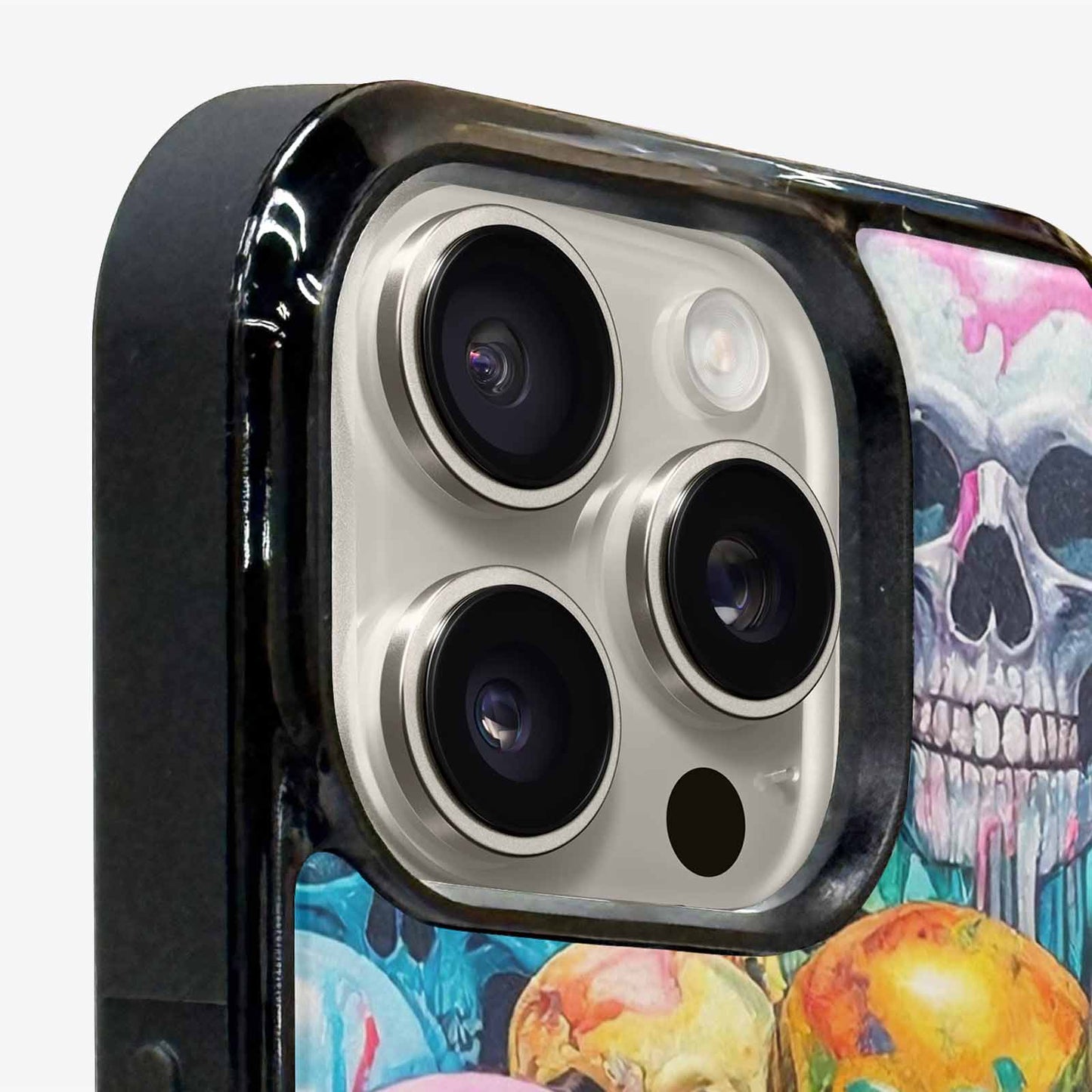 iPhone 16 Pro Case — Skulls Marbleskulls Pattern, Custom Printed Phone Case
