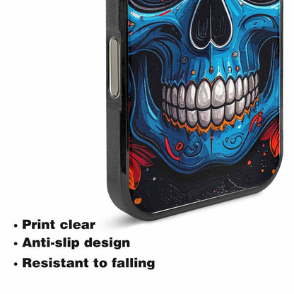iPhone 15 Pro Max Case — Graffiti Skull Art Seamless Pattern Vibrant, Custom Printed Phone Case