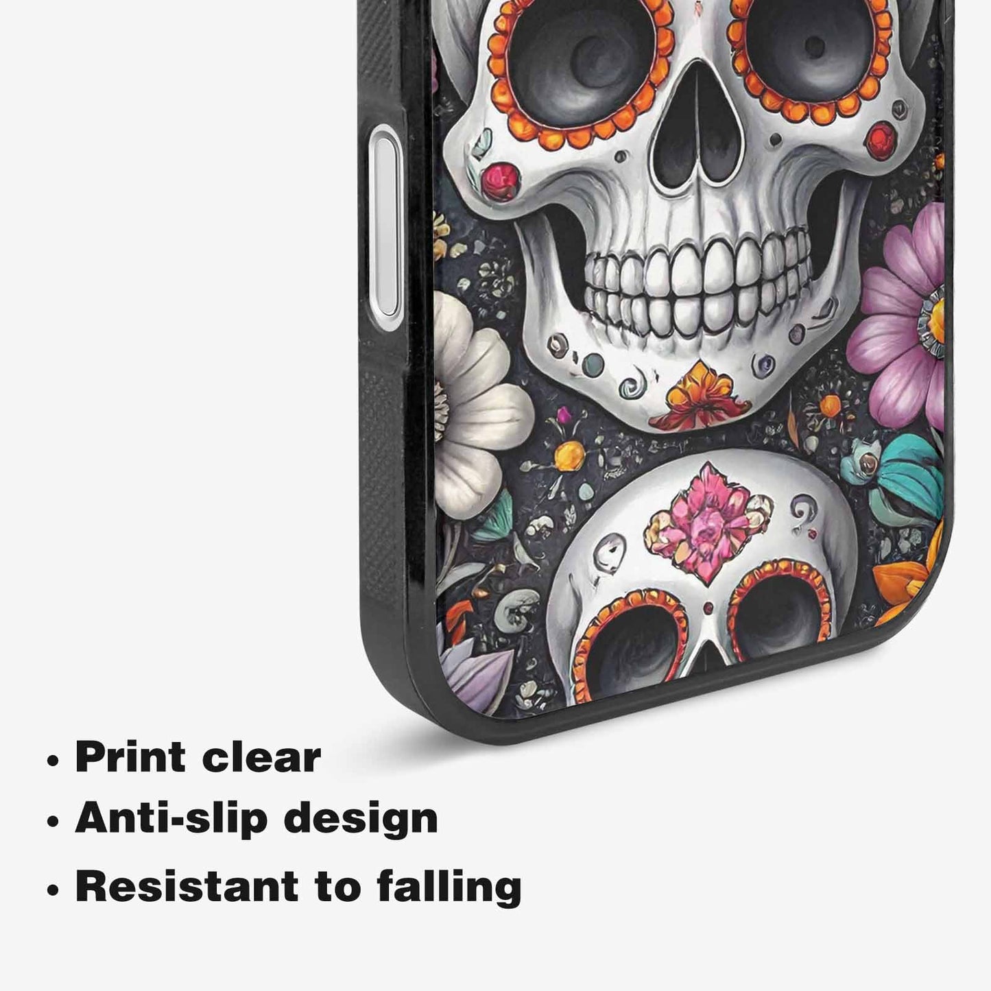 iPhone 16 Case — Greyscale Black And White Dark Black, Custom Made Phone Cover