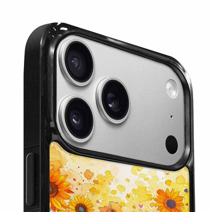 iPhone 17 Pro Case — Full Color Vibrant Sunflower Burst Floral, Custom Designed Case Cover