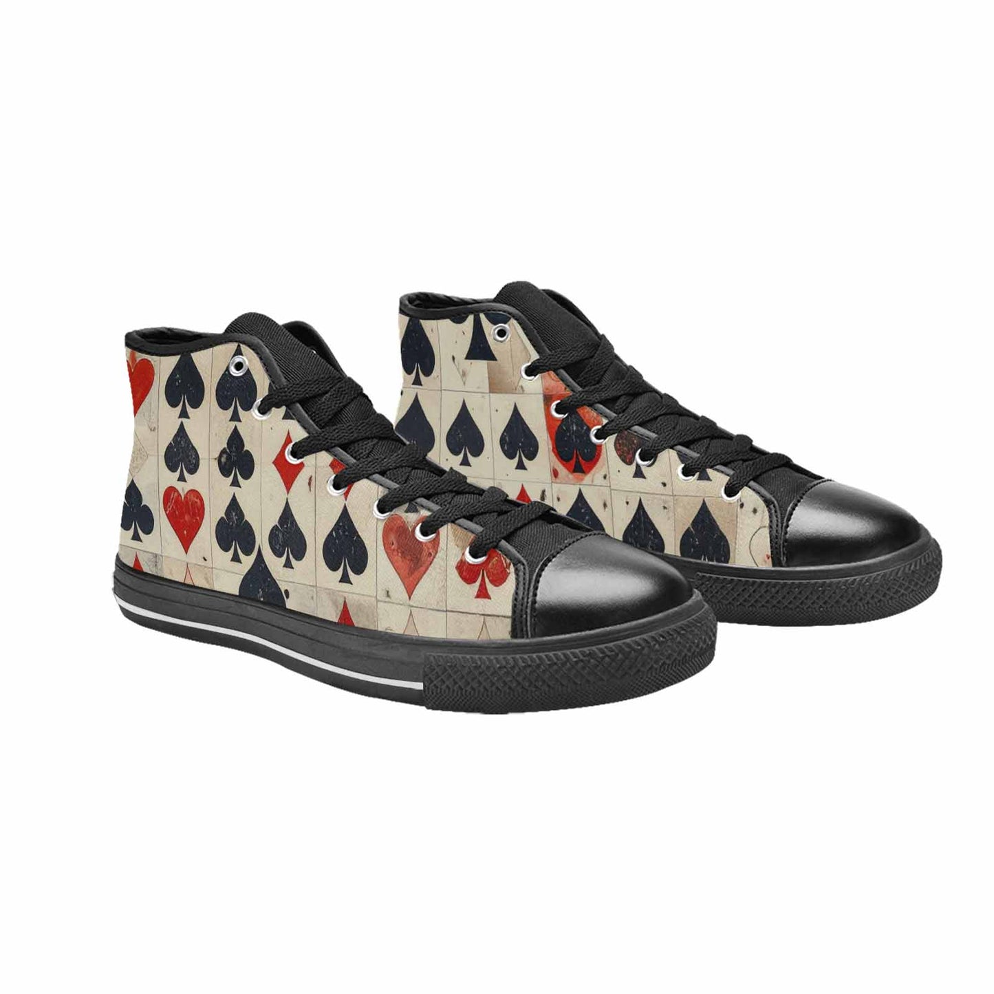 MEN'S Playing Card Suit High Top Canvas Aesthetic Shoes