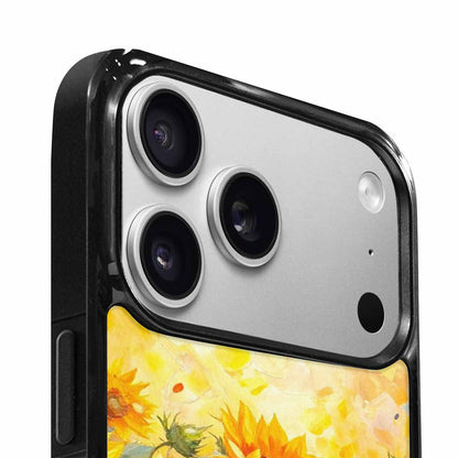 iPhone 17 Pro Max Case — Impressionist Sunflower Brushstroke Pattern Floral, Custom Designed Case Cover