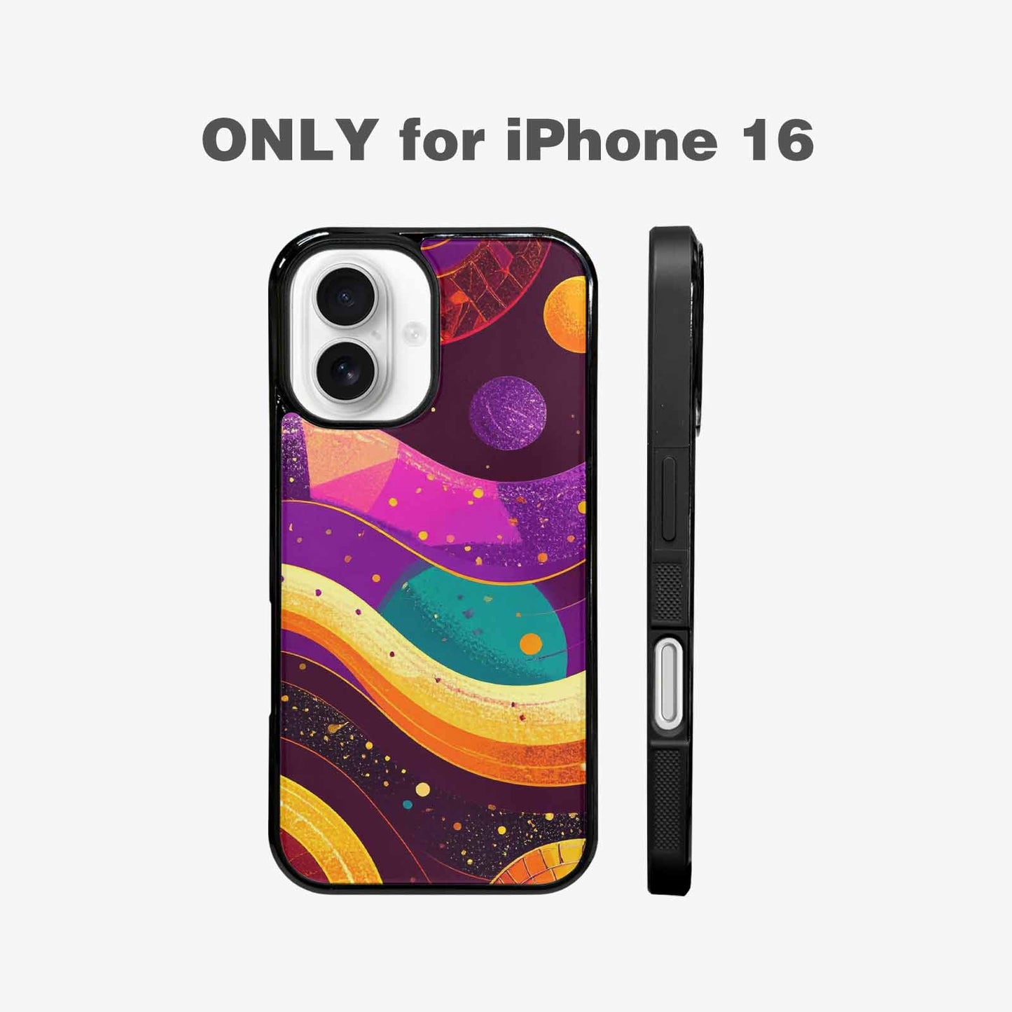 iPhone 16 Case — 1970s Disco Art Pattern, Personalized Phone Case