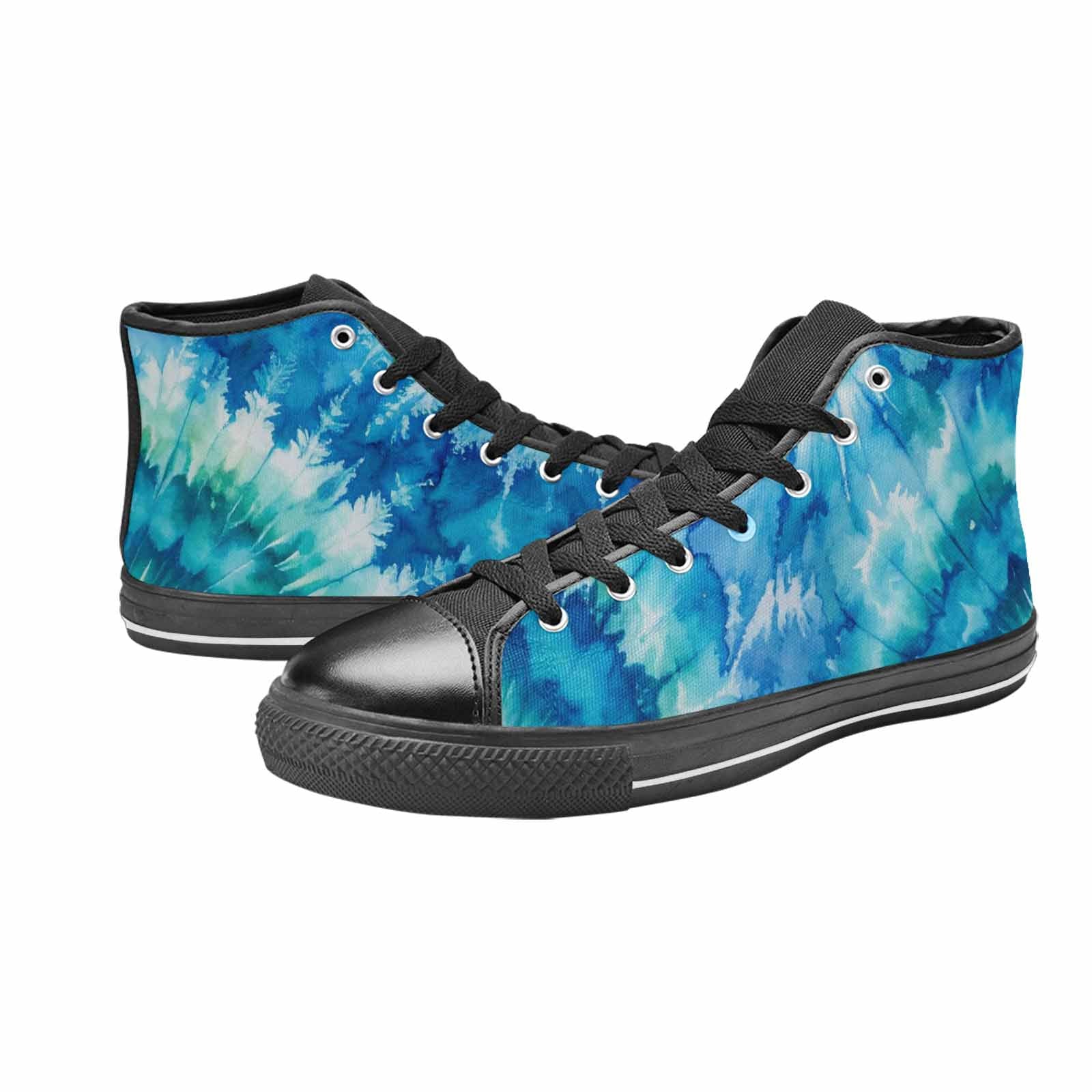 WOMEN'S Tie Dye - High Top Canvas Vibrant Chaos Sneakers