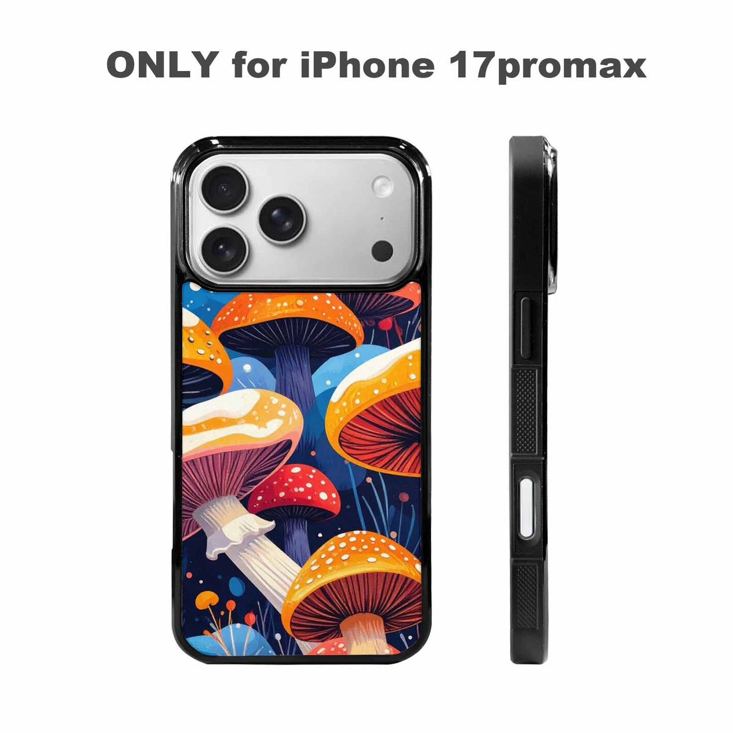 iPhone 17 Pro Max Case — Vivid Winter Mushroom Cartoon Cute, Unique Phone Case Design