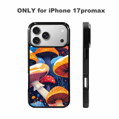 iPhone 17 Pro Max Case — Vivid Winter Mushroom Cartoon Cute, Unique Phone Case Design