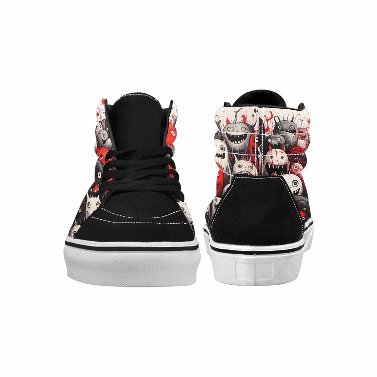 MEN'S Monsters (general) High Top Canvas Grunge Shoes