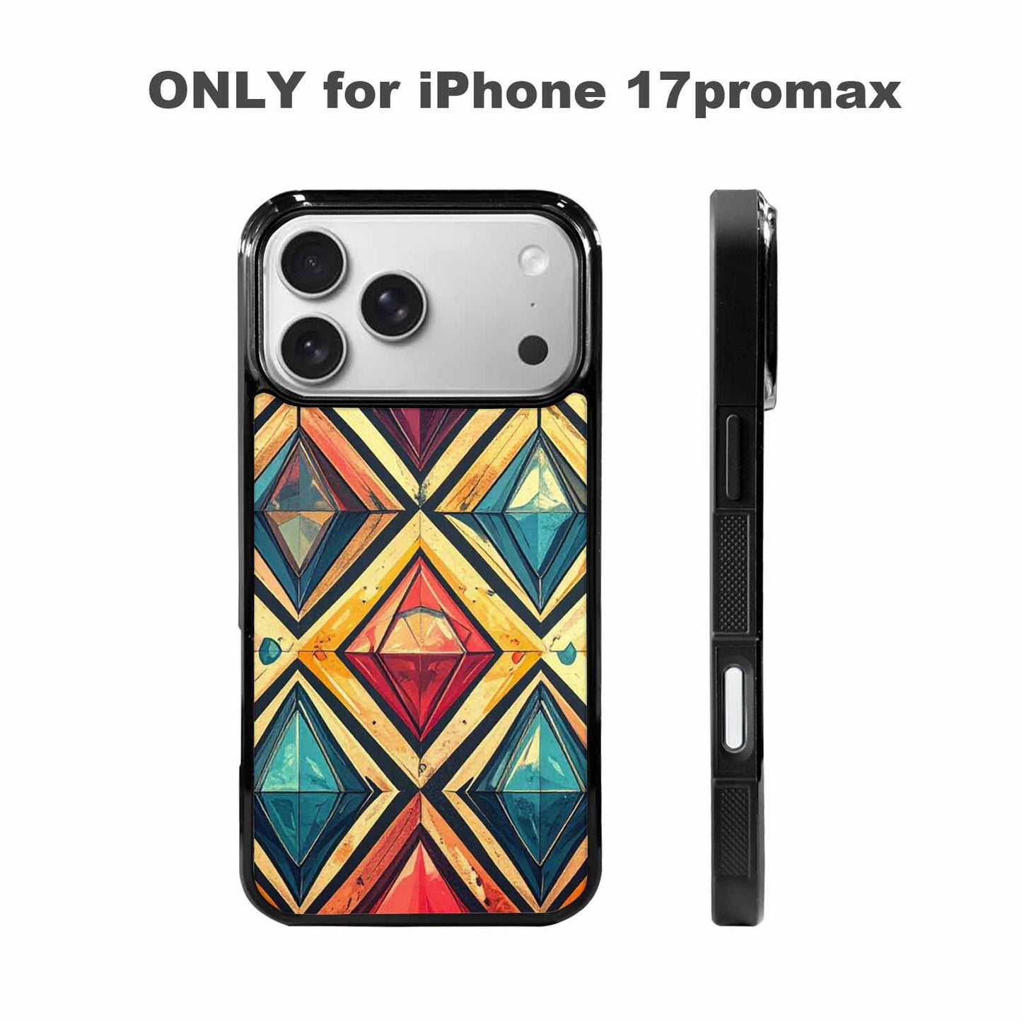 iPhone 17 Pro Max Case — Vintage Summer Diamond Retro Vintage, Custom Designed Case Cover