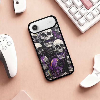 iPhone 17 Air Case — Black Purple Ink Rainbow From Gothic, Unique Phone Case Design
