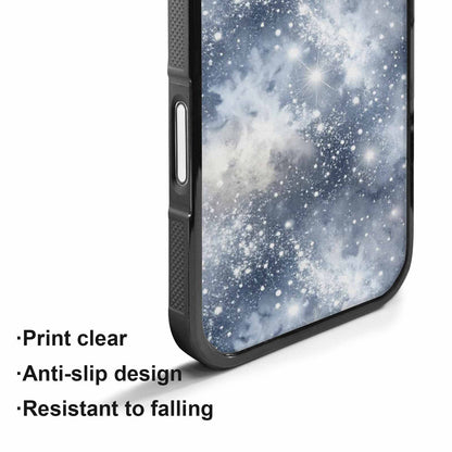iPhone 17 Case — Galaxy Art Silver White Galaxy Space, Custom Designed Case Cover