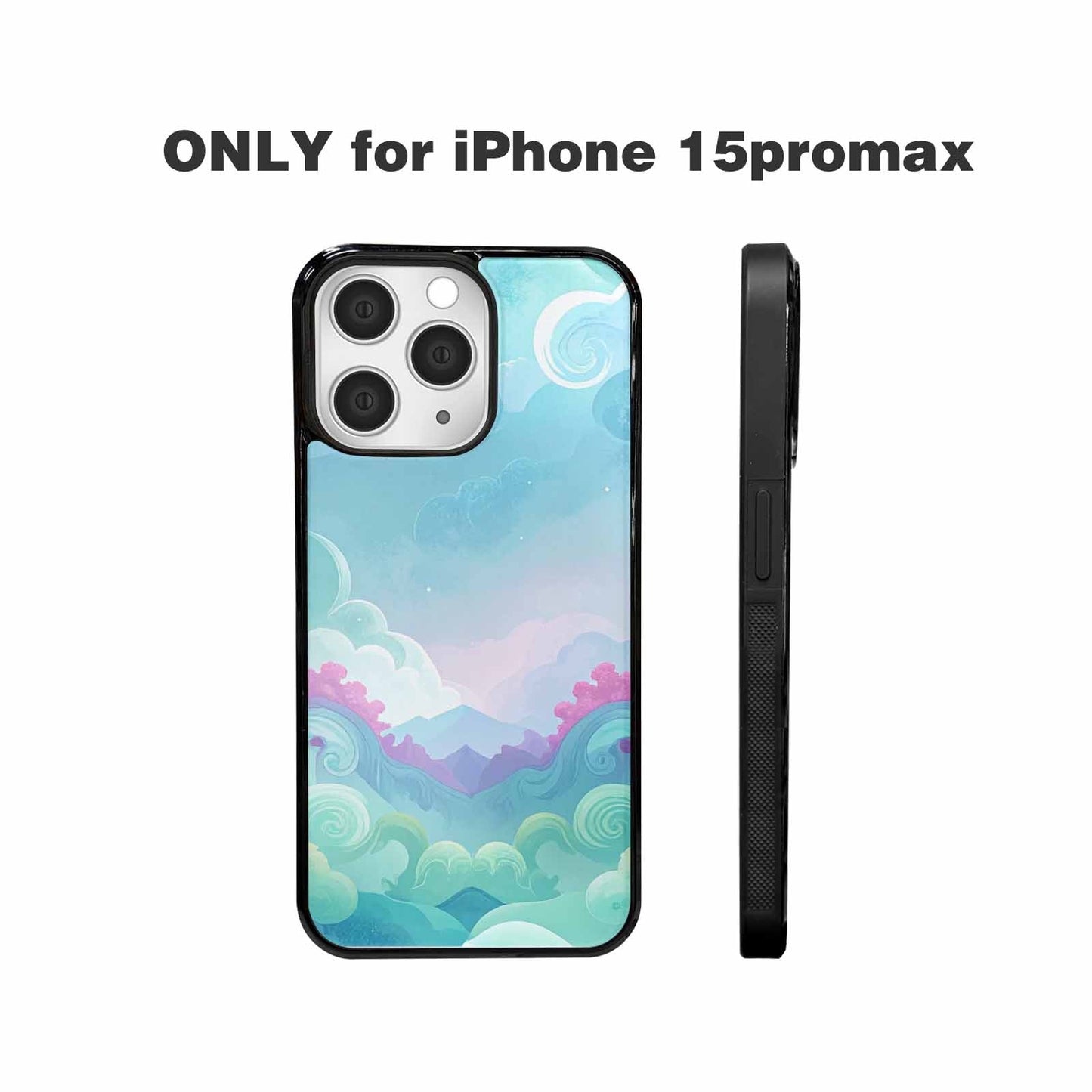 iPhone 15 Pro Max Case — Surrealist Dreamscape Illustration Pattern, Customized Protective Case