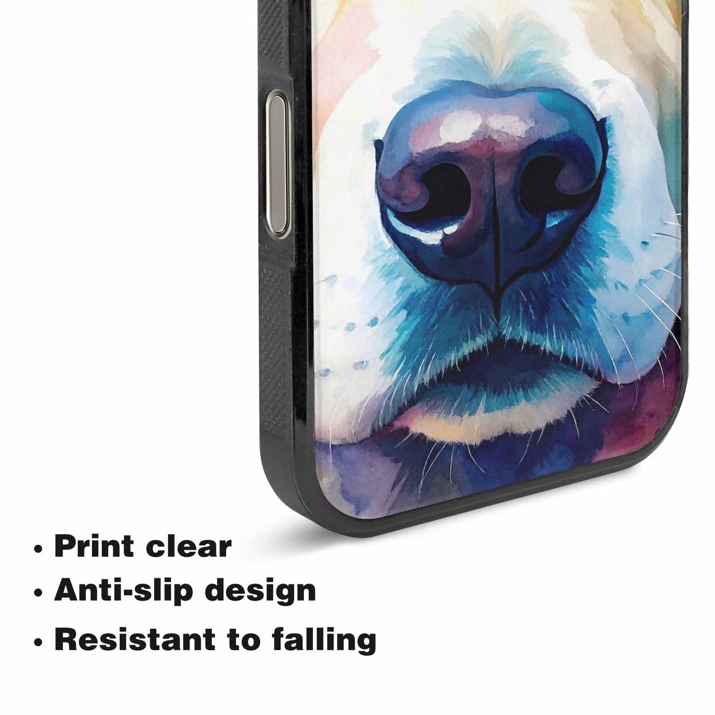 iPhone 16 Pro Case — Golden Retriever Watercolor Art Pattern, Custom Print Case Cover
