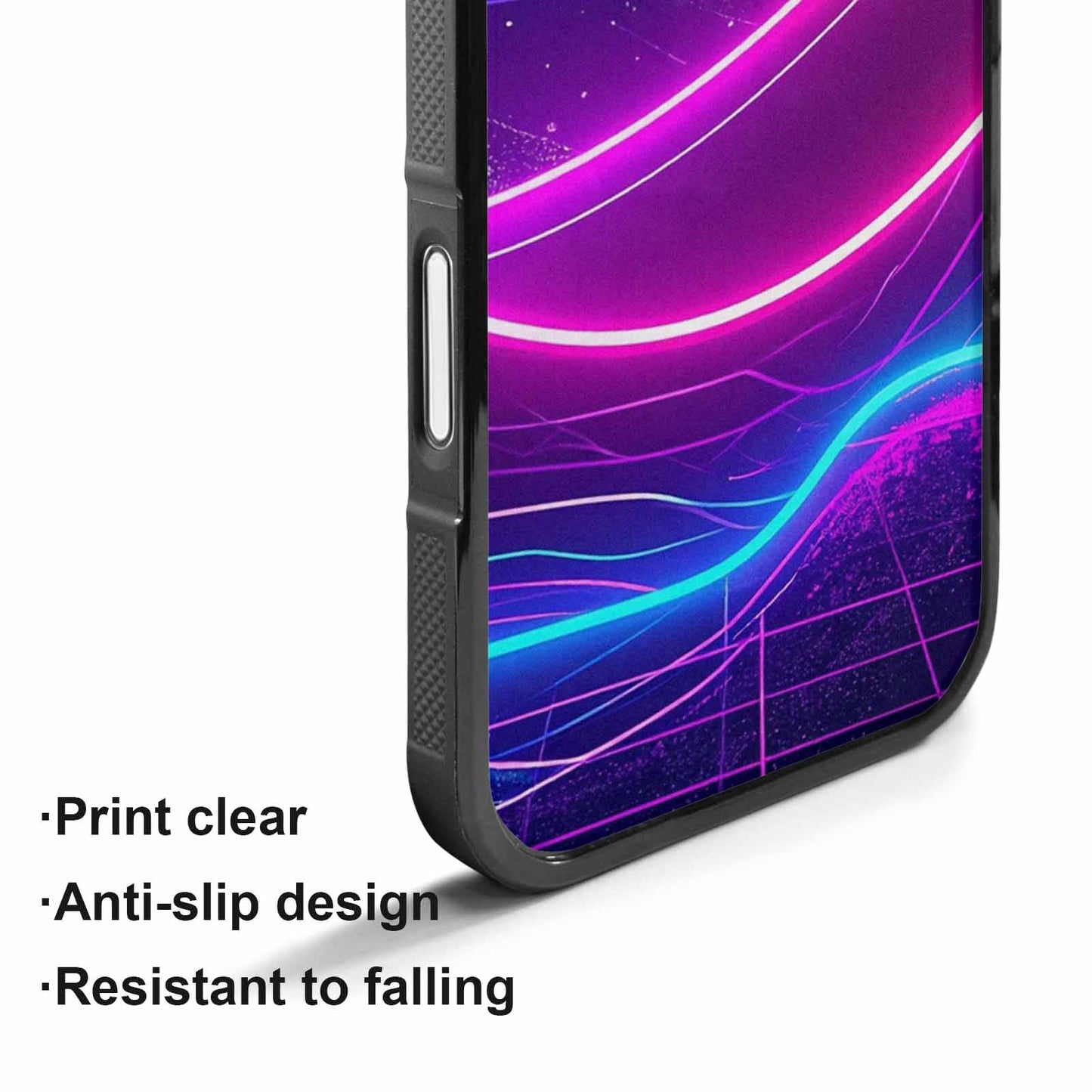 iPhone 17 Case — Neon Cartoon Art Pattern Retro Vintage, Customized Protective Case