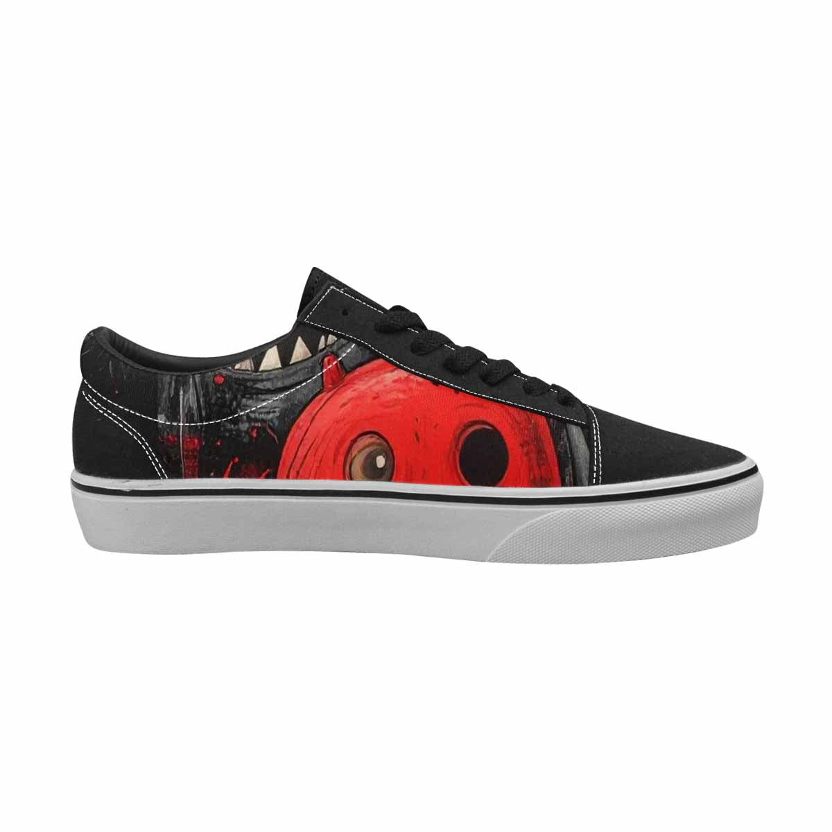 WOMEN'S Monsters (general) Lace-Up Canvas Vibrant Chaos Custom Sneakers
