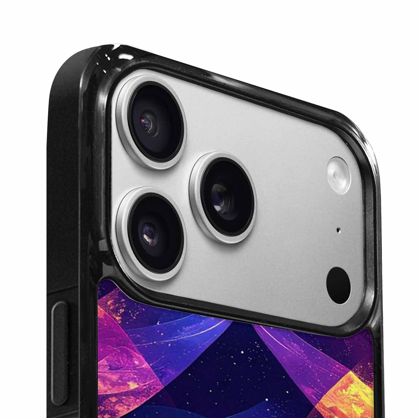 iPhone 17 Pro Case — Rose Galaxy Art Seamless Pattern Galaxy, Custom Print Case Cover