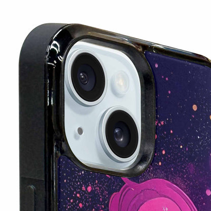 iPhone 15 Plus Case — Rose Galaxy Art Seamless Pattern Vibrant, Custom Designed Case Cover