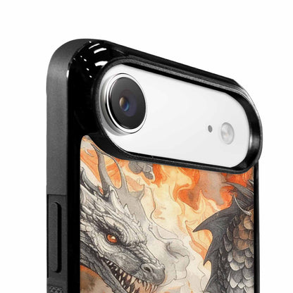 iPhone 17 Air Case — Retro Dragons Flame Retro Vintage, Custom Phone Case