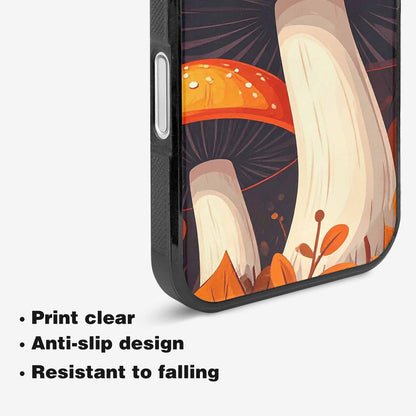 iPhone 16 Plus Case — Bold Autumn Mushroom Bold Autumn Mushroom, Custom Art Phone Cover
