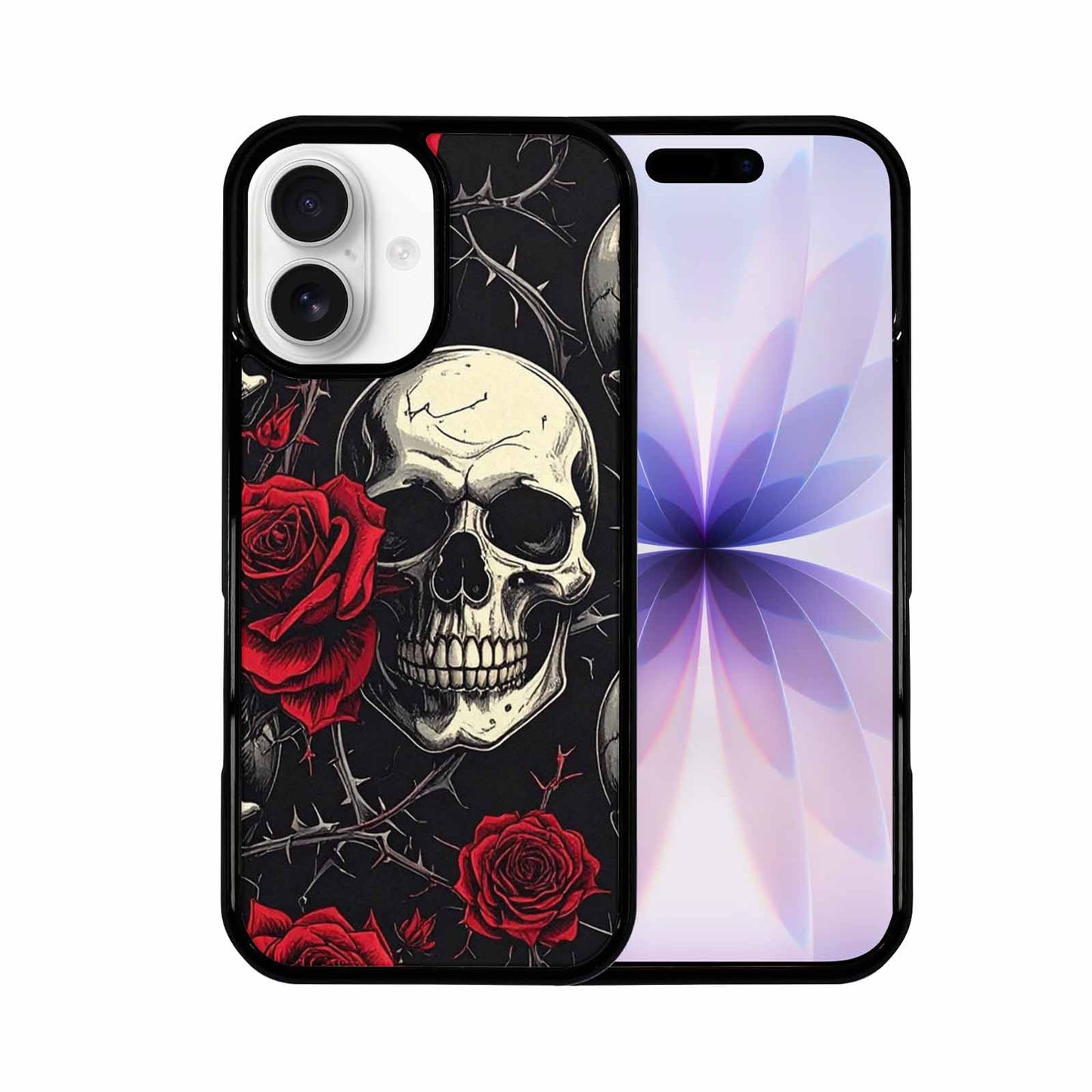 iPhone 17 Case — Ornate Gothic Skulls Roses Custom Gothic, Personalized Phone Case