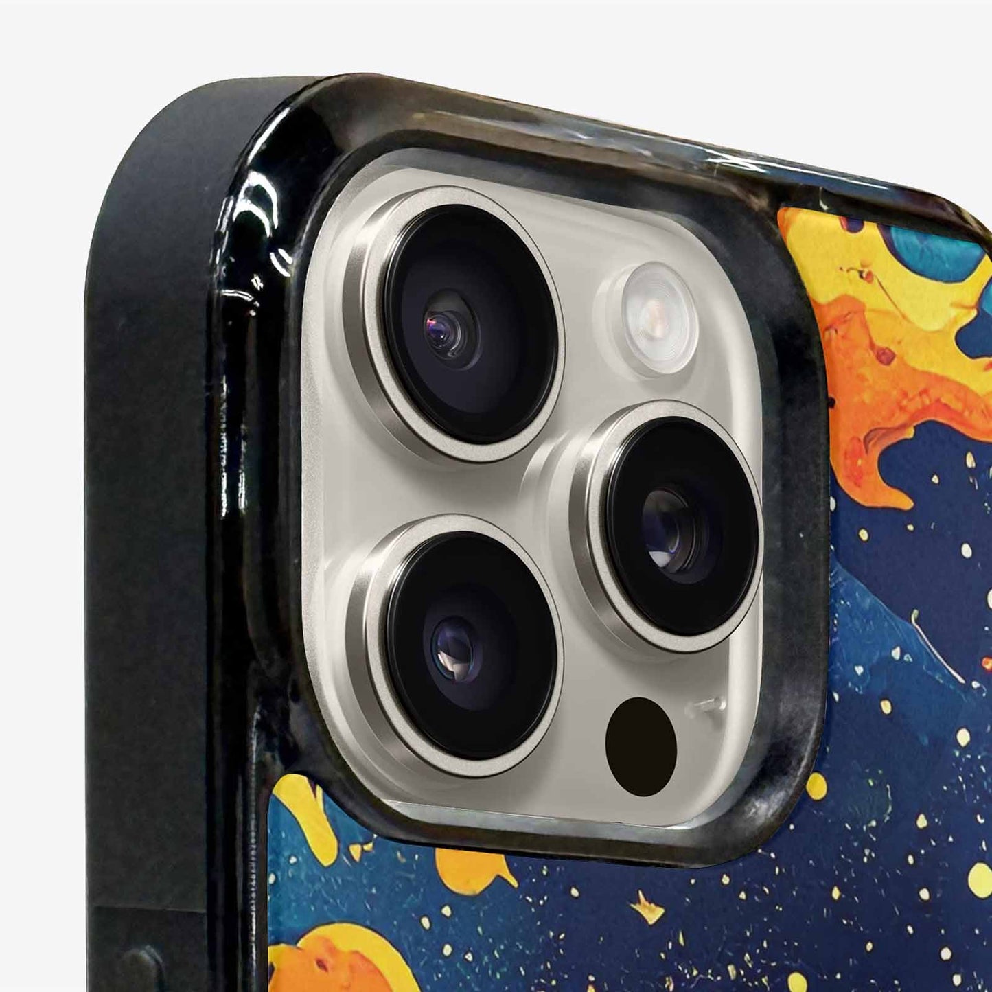 iPhone 16 Pro Case — Cosmic Camo Harmony, Unique Phone Case Design