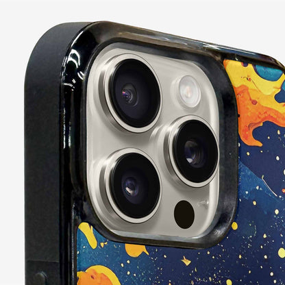iPhone 16 Pro Case — Cosmic Camo Harmony, Unique Phone Case Design