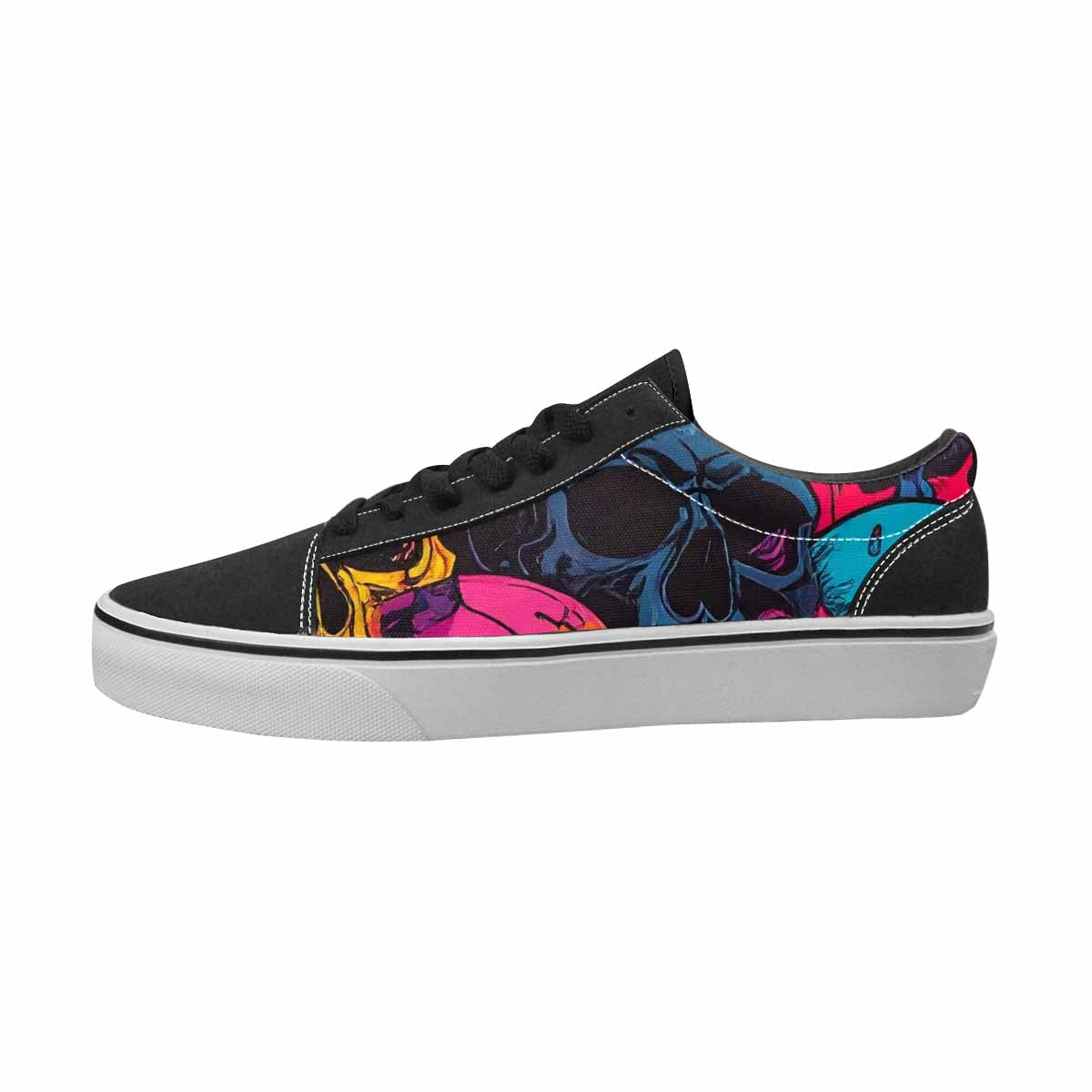 WOMEN'S Camo Canvas Artist-designed Dreamcore Custom Print Sneakers