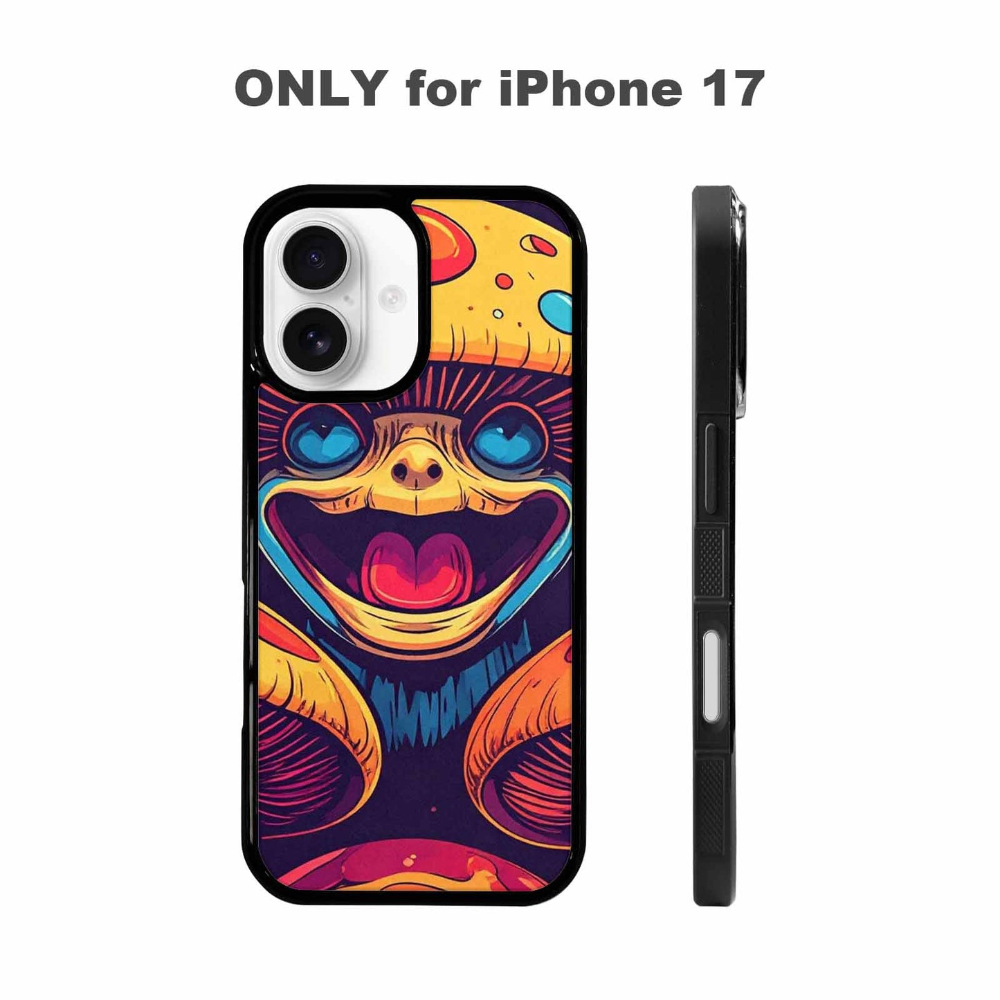 iPhone 17 Case — Retro Mushroom Cartoon Art Retro Vintage, Custom Phone Case