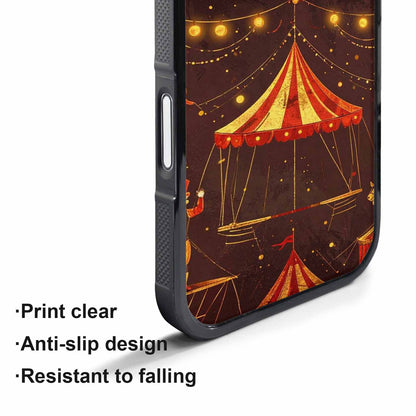 iPhone 17 Pro Case — Vintage Circus Art Pattern Retro Vintage, Custom Printed Phone Case