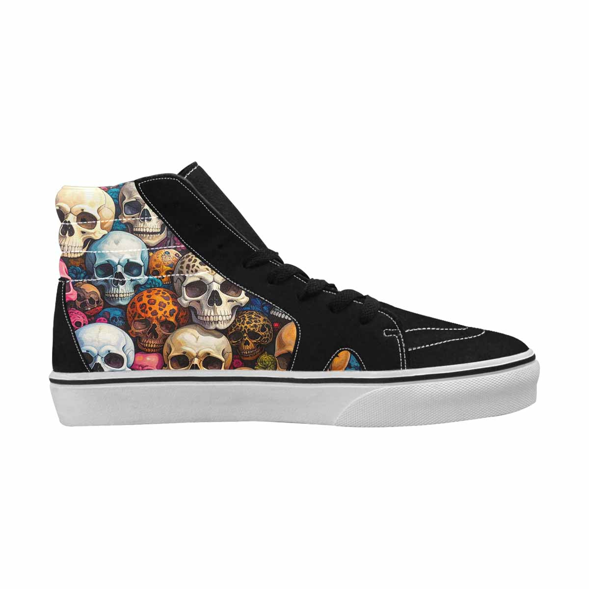 MEN'S Skulls High Top Canvas Vivid Sneakers
