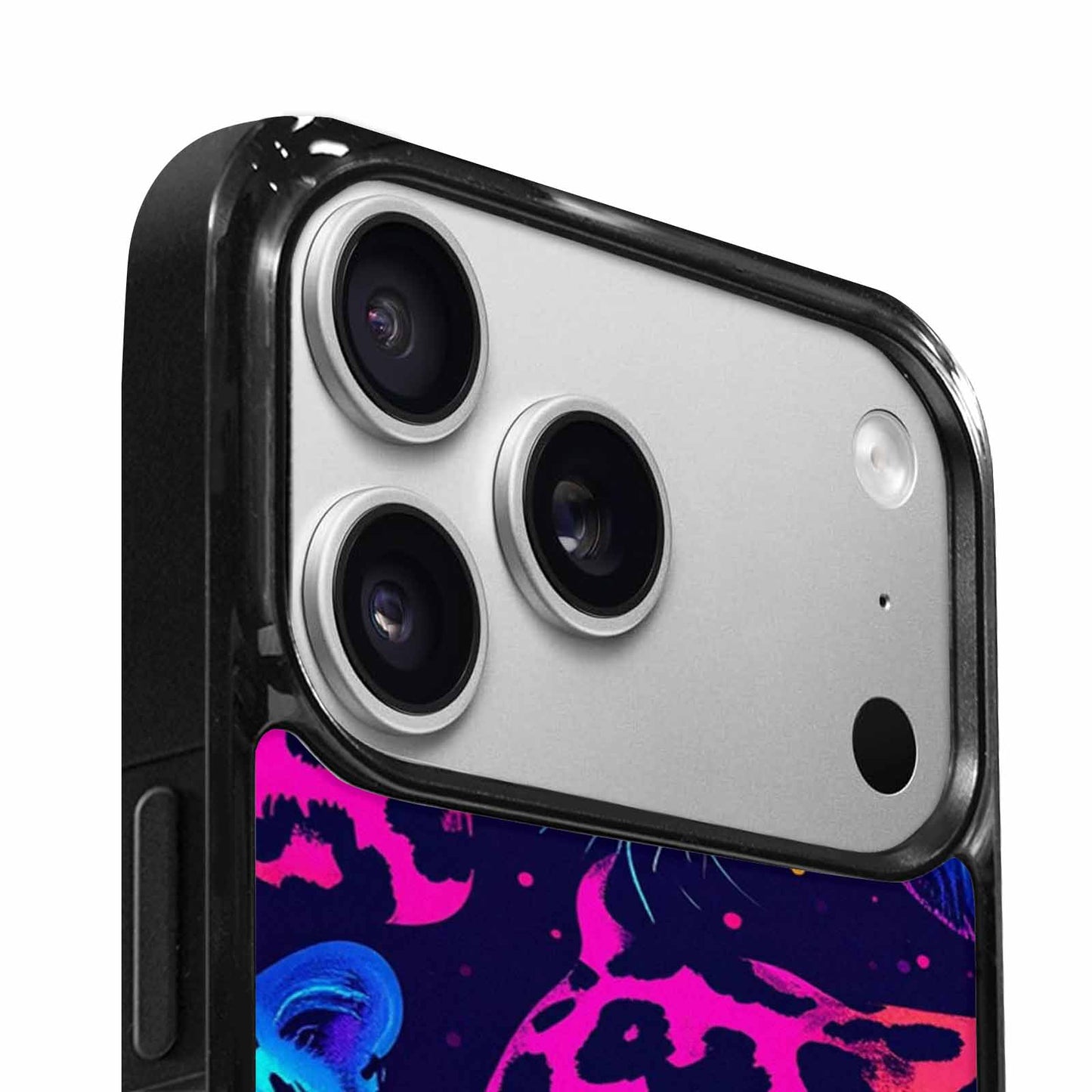 iPhone 17 Pro Case — Leopard Print Neon Animal Print, Original Design Phone Case