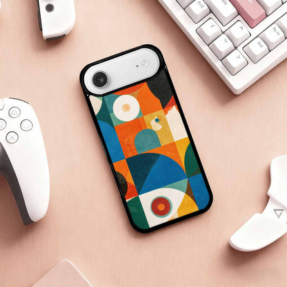 iPhone 17 Air Case — Memphis Art Pattern Retro Vintage, Custom Print Case Cover