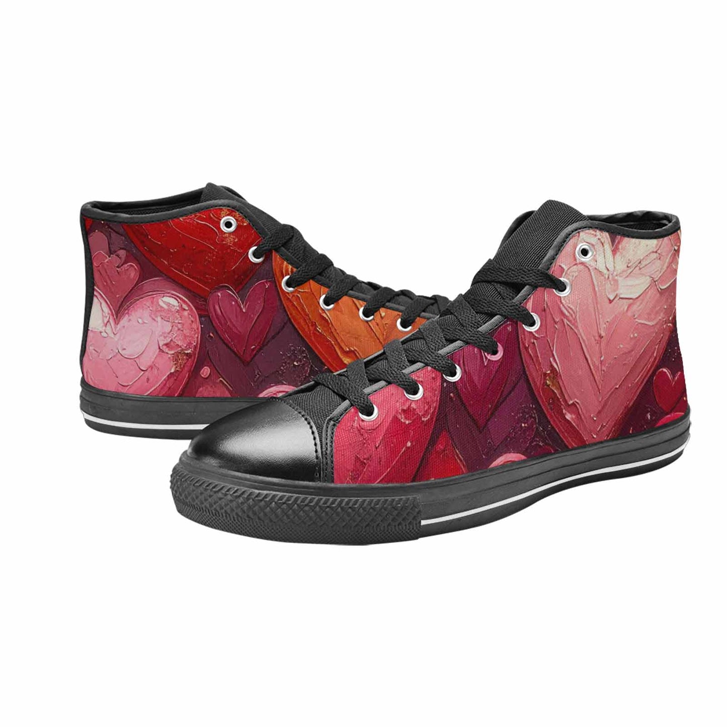 MEN'S No Words Or High Top Canvas Wallpaper Art Shoes