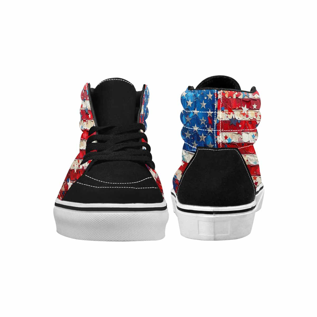 MEN'S Patriotic Stars Stripes High Top Canvas Y2K Custom Shoes