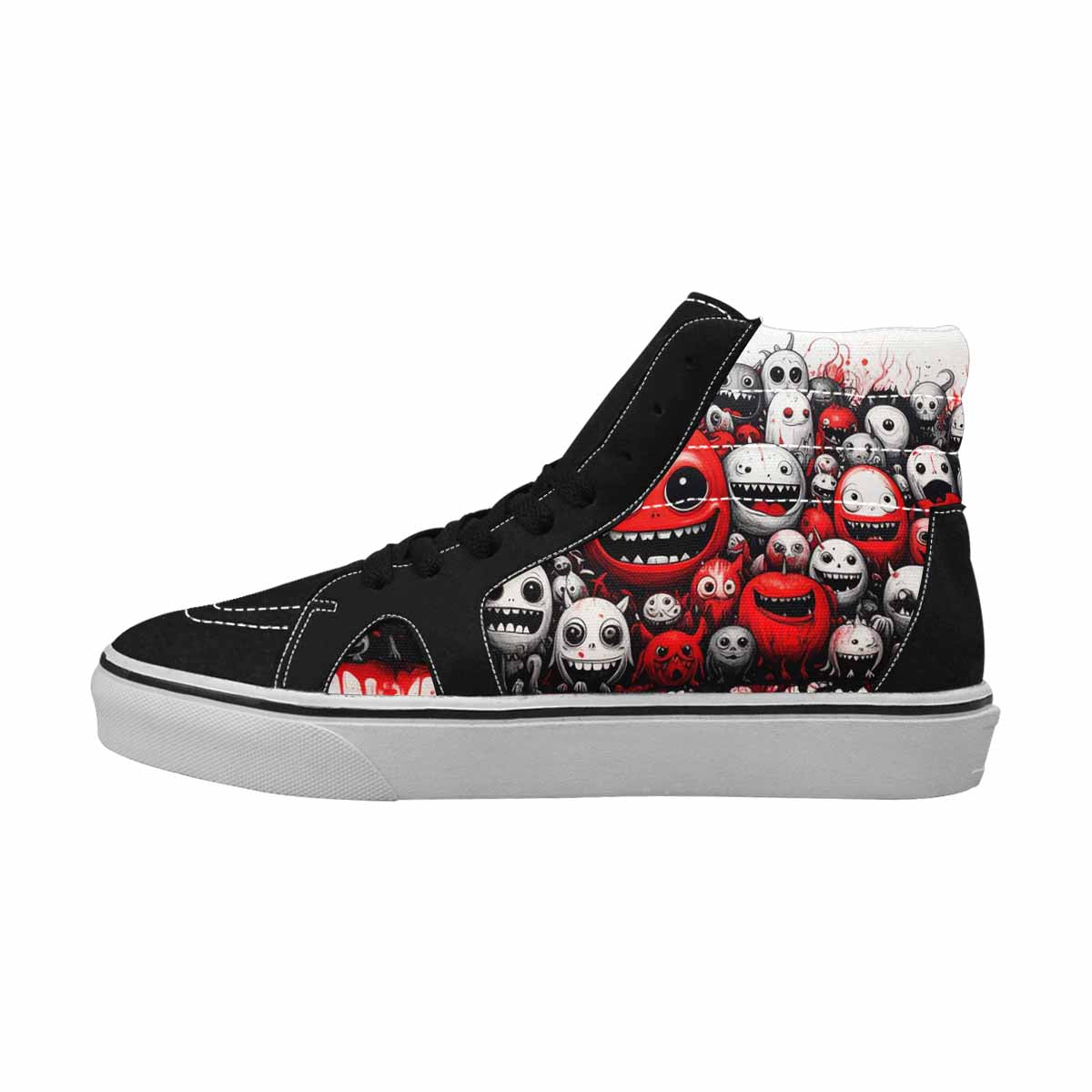 MEN'S Monsters (general) High Top Canvas Surreal Shoes