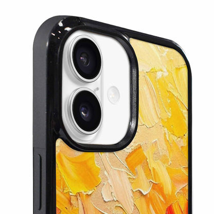 iPhone 17 Case — Impressionist Sunflower Brushstroke Pattern Floral, Custom Phone Case