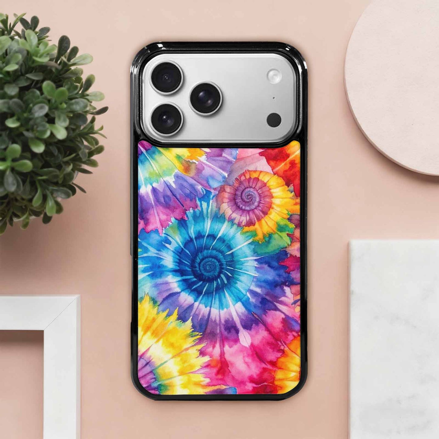 iPhone 17 Pro Max Case — Small Tie Dye Swirl Tie Dye, Custom Print Case Cover