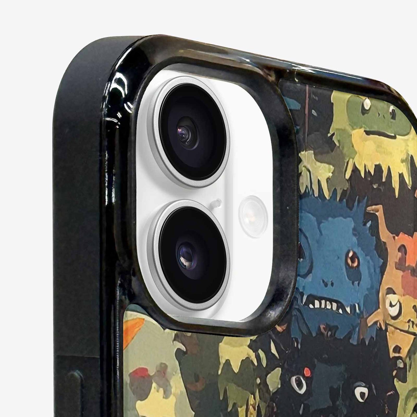 iPhone 16 Case — Monsters Camomonsters Pattern Okl, Custom Art Phone Cover