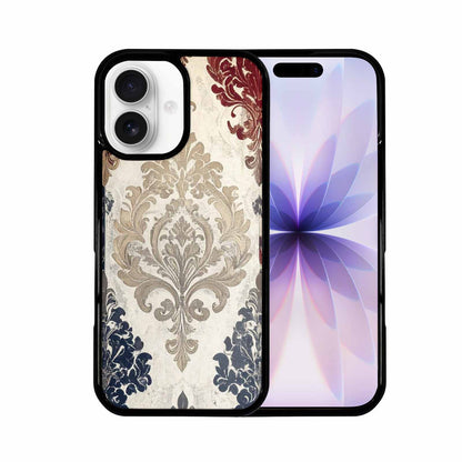 iPhone 17 Case — Small Damask Ornamental Wallpaper Original Art, Custom Print Case Cover