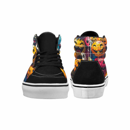 MEN'S Smiley Faces High Top Canvas Melting Art Sneakers