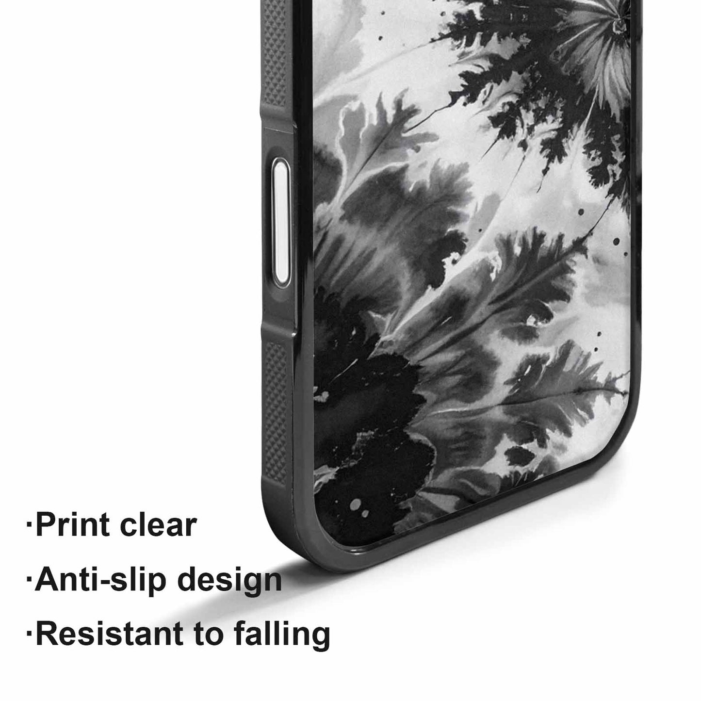 iPhone 17 Case — Tie Dye Acid Wash Black Tie, Custom Phone Case