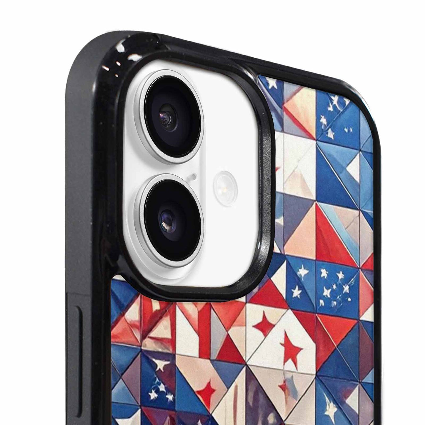 iPhone 17 Case — Small American Flag Stars Galaxy Space, Custom Art Phone Cover
