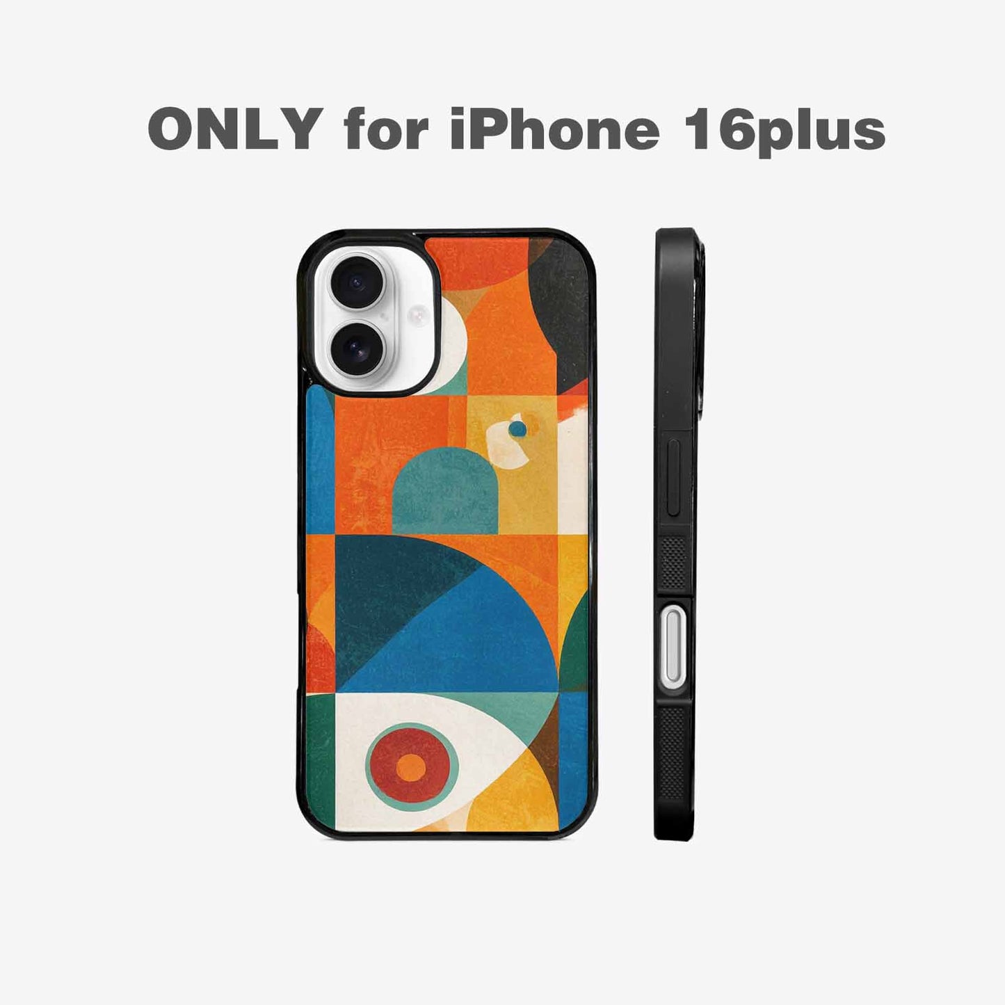 iPhone 16 Plus Case — 1990s Memphis Art Pattern, Custom Made Phone Cover