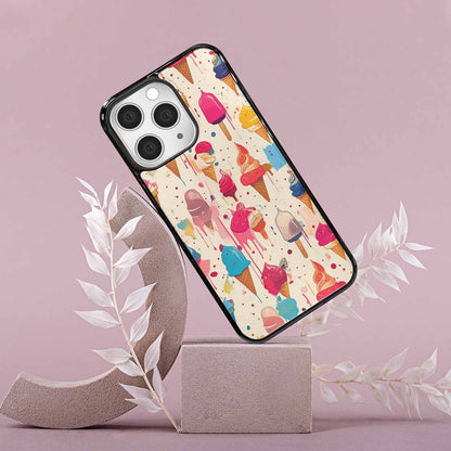 iPhone 15 Pro Max Case — Ice Cream Motif Ice Cream Motifs, Custom Made Phone Cover