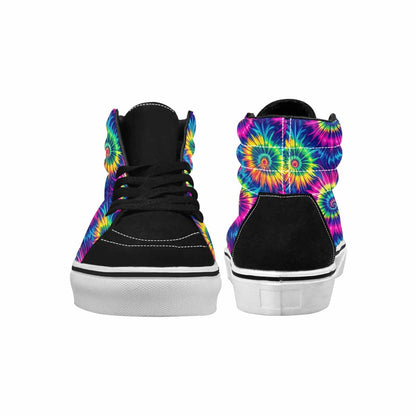 WOMEN'S Tie Dye - High Top Canvas Aesthetic Custom Sneakers